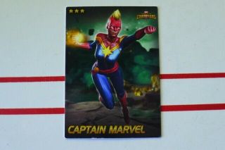 Marvel Contest Of Champions Card Captain Marvel Non - Foil 10