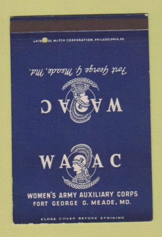 Matchbook Cover - Waac Women 