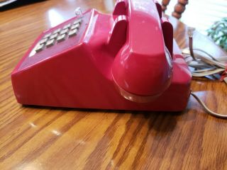 Western Electric Red 2 Line Telephone - 1970s Model 2515 - 5