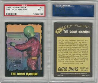 1964 Bubbles Inc,  Outer Limits,  27 The Doom Machine,  Psa 7 Nm