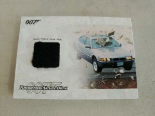 James Bond Archives Bmw 750 Il Floor Mat Relic Card /475.
