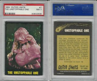 1964 Bubbles Inc,  Outer Limits,  7 The Unstoppable One,  Psa 7 Nm