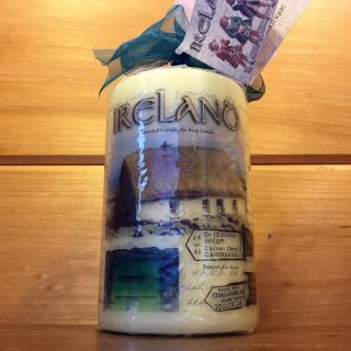 Irish Pillar Candle Fragrance Boutique Scenic Dublin Ireland Celtic Gift Tag