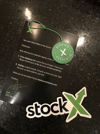 Stock X Card Tag