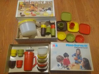 Tupperware Harvest Mini Party Set Serve It Children’s Party Play Kitchen Set