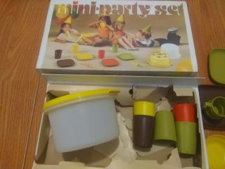 Tupperware Harvest Mini Party Set Serve it Children’s Party Play Kitchen Set 3