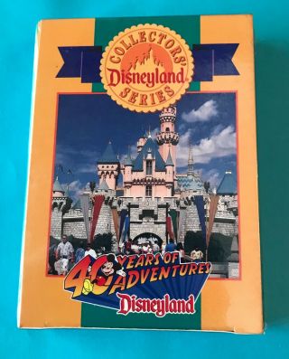 Disney Disneyland 40 Years Of Adventure Collector 40 Trading Cards Le