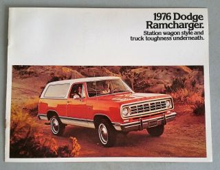 Vintage 1976 Dodge Ramcharger Truck Brochure
