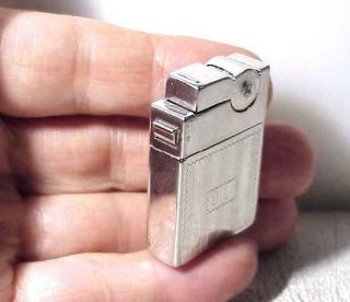 Vtg 1940s Mini Asr Push Button Automatic Petrol Lighter,  Made In U.  S.  A