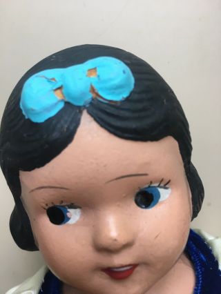 Antique 1930 ' s Composition Snow White Girl Doll 13 