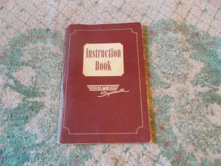 1953 Elna Supermatic Sewing Machine Instruction Book 60 Pgs