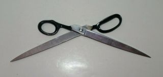 Vintage Clauss Scissors No 3752 12 Inch Straight Shears USA 4
