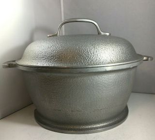 Vintage Guardian Service Cookware 3 Qt.  Pot With Aluminum Lid 9 3/4 X 4 1/2 " Deep