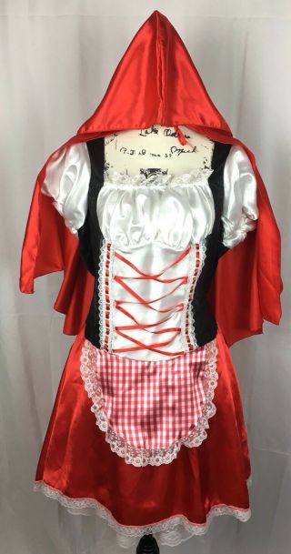 Spirit Halloween Little Red Riding Hood Size Xl Sexy Costume Bustier Dress