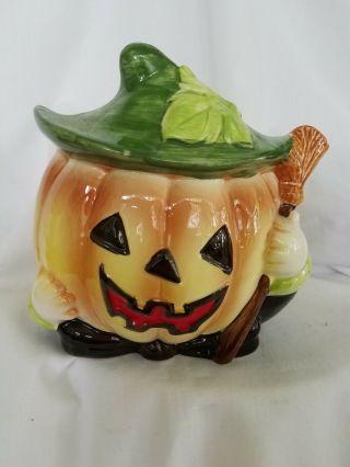 Relpo 2075 Vintage Halloween Pumpkin Planter