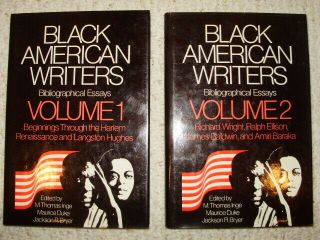 Black American Writers.  Harlem Renaissance (volume 1 & 2)
