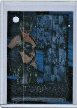 Rare Halle Berry As Catwoman Movie Redemption Card Pr - 1 (redeemed) : Leather Top