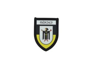 Patch Printed Embroidery Travel Souvenir Shield City Flag Munich Germany
