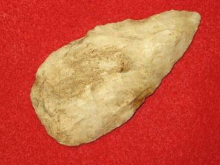 Authentic Native American Artifact Arrowhead 3 - 3/4 " Mo.  Spade / Hoe / Tool H8