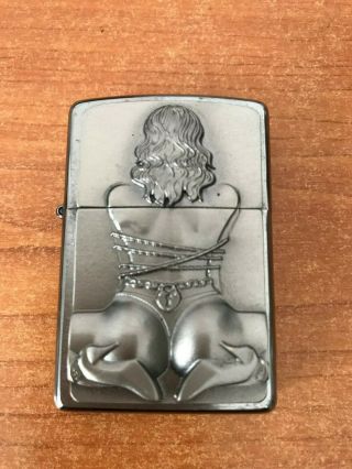 Zippo Semi Naked/bondage Lady Lighter - Made In The Usa
