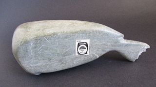 Inuit Canada Eskimo Art Stone Seal / Sea Lion Carving Sculpture 7 
