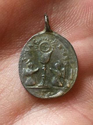 Rare 1600’s Silver Fur Trade Jesuit Medal From Michigan.