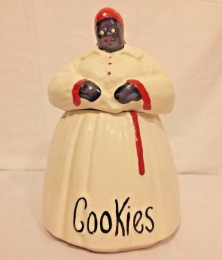 Ceramic Mammy “aunt Jemima” Cookie Jar Mccoy Black Americana
