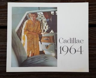 1964 Cadillac Car Dealership Sales Brochure Fleetwood Sixty - Two De Ville