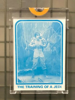 1980 Star Wars Esb Negative 1/1 Proof Training Of A Jedi Topps Vault Hologram