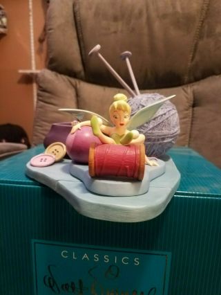 Disney Wdcc Peter Pan - Tinker Bell " Little Charmer " With Base And Boxes