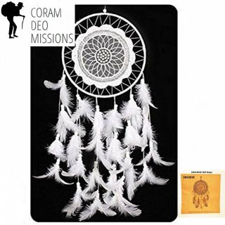 Chicieve Dream Catcher,  White Feather Catchers For Kids Baby Bedroom Wall.