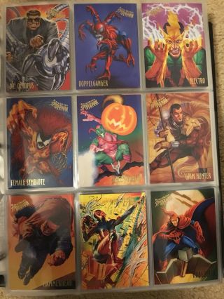 1995 Fleer Ultra Spider - Man Trading Cards COMPLETE BASE SET,  1 - 150 - NM/M 3