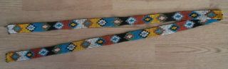 Vintage Native American Indian Hand Beaded Sash/ Belt 5 Feet 4 Inches Long - Nr
