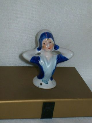 Vintage Porcelain Half Doll Dutch Girl (24a)