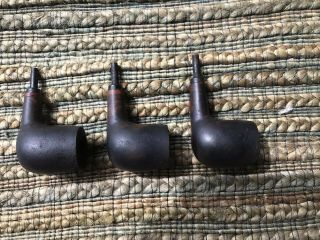 Vintage Carey Magic Inch - Set Of Three (3) Tobacco Smoking Pipes Bowls Only