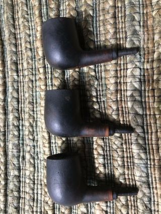 Vintage Carey Magic Inch - Set of Three (3) Tobacco Smoking Pipes Bowls Only 2