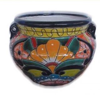Talavera Michoacana Planter H - 10 W - 10 Authentic Mexican Pottery Hand Painted