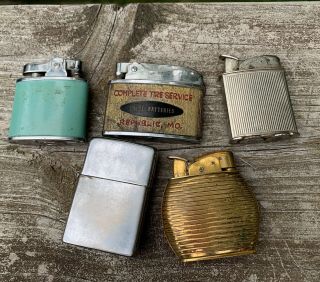 5 Vintage Lighters - Evans - Continental - Modern - etc 2