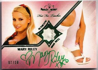 Mary Riley 2012 Benchwarmer Hot For Teacher Autograph Signature Shoe Sp 01/10