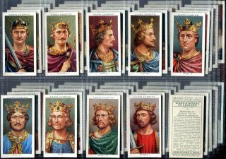 Tobacco Card Set,  John Players & Sons,  King & Queen,  Henry Viii 1066 To Mary 1935