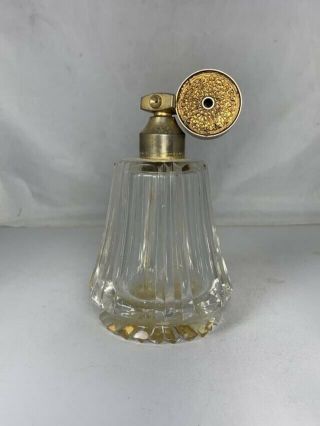 Marcel Franck Brevete Atomizer Crystal Artdeco Perfume Bottle Pump Vintage Big