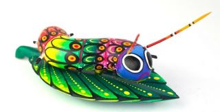 Alebrije Caterpillar Oaxacan Wood Carving Handcrafted Colorful Mexican Art
