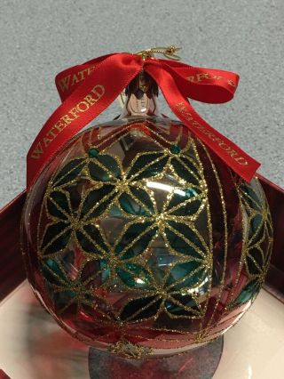 Waterford Ftd Holiday Heirloom Christmas Tree Ball Ornament