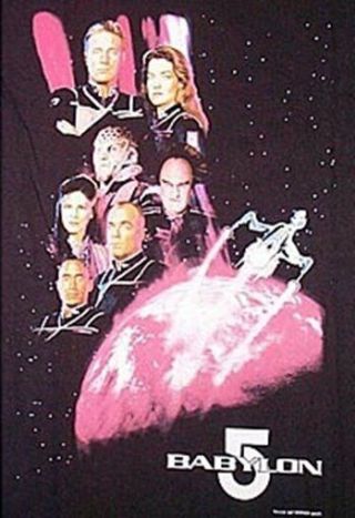 Babylon 5 Second Season Main Cast And Ship T - Shirt Size Medium,  Unworn