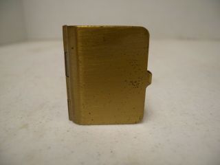 Vintage Ernest Steiner Brass Pill Box,  Shaped Like A Book