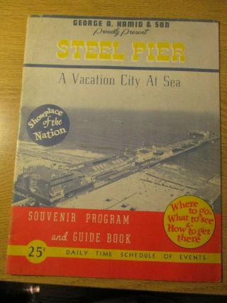 Atlantic City Steel Pier Program 1949 Frank Sinatra,  Abbott & Costello