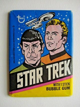 1976 Topps Star Trek Tv Series Wax Pack