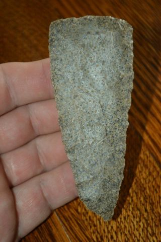 Outstanding Oolithic Chert Archaic Blade Natrona Co,  Wyoming 3.  7/8 x 1.  5/8 2
