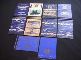 10 U.  S.  Naval Training School Matchbook/postcards From 1940 