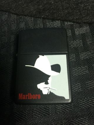 Black Zippo Marlboro Man Lighter